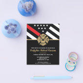 消防士の卒業赤線フラグ招待状 チラシ (シングル)