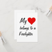 消防士の名刺 カード (正面/裏面インサイチュ)