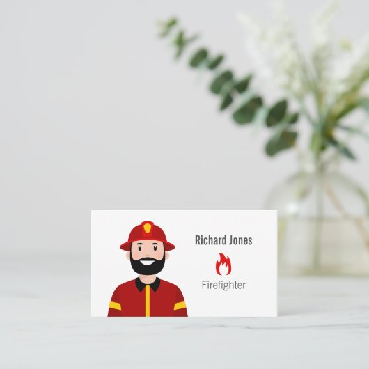 消防士の名刺 名刺 (スタンド正面)