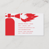 消防士の名刺 名刺 (裏面)