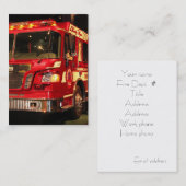 消防士の名刺 名刺 (正面/裏面)