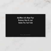 消防士の名刺 名刺 (裏面)