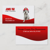 消防士の名刺 名刺 (正面/裏面)