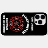 消防士の名前テンプレート Case-Mate iPhoneケース (裏面 (横))