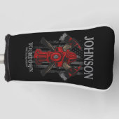 消防士の名前Fire Department消火栓USA国旗 ゴルフヘッドカバー (正面)