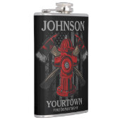 消防士の名前Fire Department消火栓USA国旗 フラスク (右)