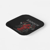 消防士の名前Fire Department消火栓USA国旗 ペーパープレート (傾斜あり)