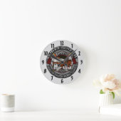 消防士の名誉時計 ラウンド壁時計 (ホーム)