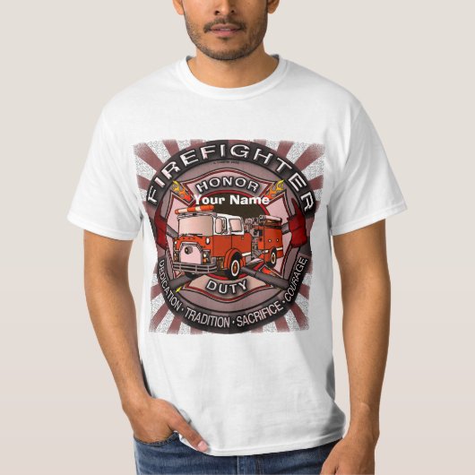 消防士の名誉Tシャツ Tシャツ (正面)