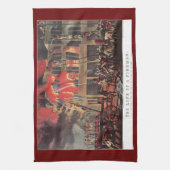 消防士の命、ヴィンテージ消防士 キッチンタオル (縦)