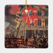 消防士の命、ヴィンテージ消防士 セラミックオーナメント (裏面)