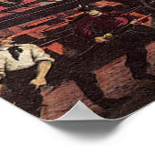 消防士の命、ヴィンテージ消防士 ポスター (角)