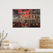 消防士の命、ヴィンテージ消防士 ポスター (キッチン)