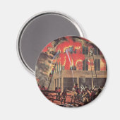 消防士の命、ヴィンテージ消防士 マグネット (正面/裏面)