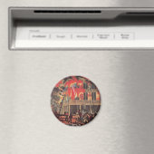 消防士の命、ヴィンテージ消防士 マグネット (インサイチュ (食洗機))