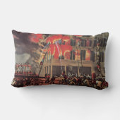 消防士の命、ヴィンテージ消防士 ランバークッション (裏面)