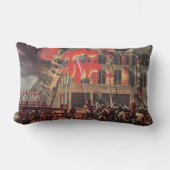 消防士の命、ヴィンテージ消防士 ランバークッション (正面)