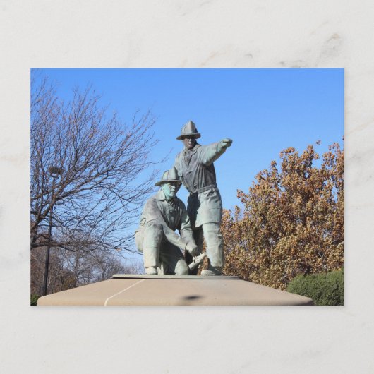 消防士の噴水# 12 ポストカード (正面)