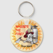 消防士の場所 キーホルダー (正面)