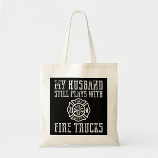 消防士の夫と遊火車の妻 トートバッグ