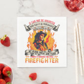 消防士の女性 スタンダードランチョンナプキン (インサイチュ)