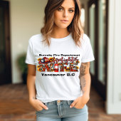 消防士の妻は彼を誇らしげに応援する Tシャツ
