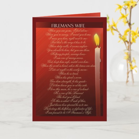 消防士の妻… カード (黄色い花)