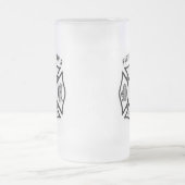 消防士の妻 フロストグラスビールジョッキ (中央)