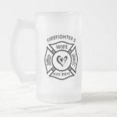 消防士の妻 フロストグラスビールジョッキ (左)