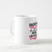 消防士の娘の引用ベクターTシャツデザイン_1 コーヒーマグカップ (正面左)