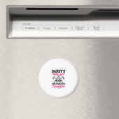 消防士の娘の引用ベクターTシャツデザイン_1 マグネット (インサイチュ (食洗機))