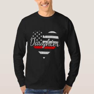 消防士の娘ライフファイアマンシンレッドライン彼 Tシャツ