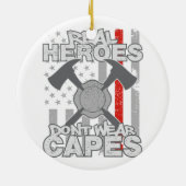 消防士の実質の英雄は岬を身に着けていません セラミックオーナメント (裏面)
