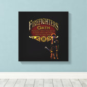消防士の宣誓 キャンバスプリント (インサイチュ (ウッドフロア))