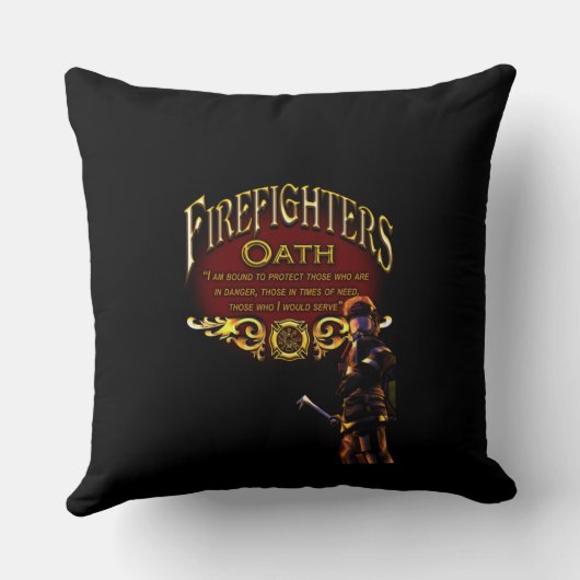 消防士の宣誓 クッション (裏面)