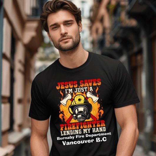 消防士の希望に満ちた行動の要請 Tシャツ