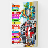 消防士の幸福な退職 横断幕 (縦)