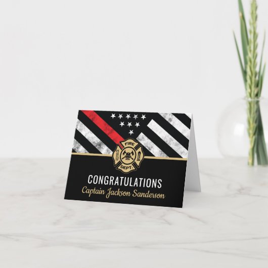 消防士の引退消防署消防士 カード (正面)