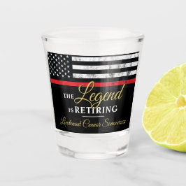消防士の引退消防署消防士 ショットグラス