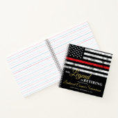 消防士の引退消防署消防士 ノートブック (内部)