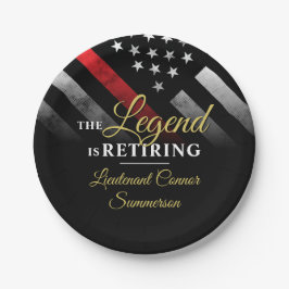 消防士の引退消防署消防士 ペーパープレート