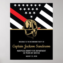 消防士の引退消防署消防士 ポスター