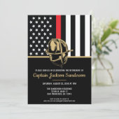 消防士の引退消防署消防士 招待状 (スタンド正面)