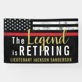 消防士の引退消防署消防士 横断幕