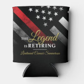 消防士の引退消防署消防士 缶クーラー (正面)