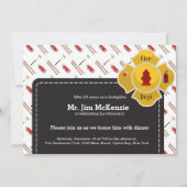 消防士の引退 招待状 (正面)