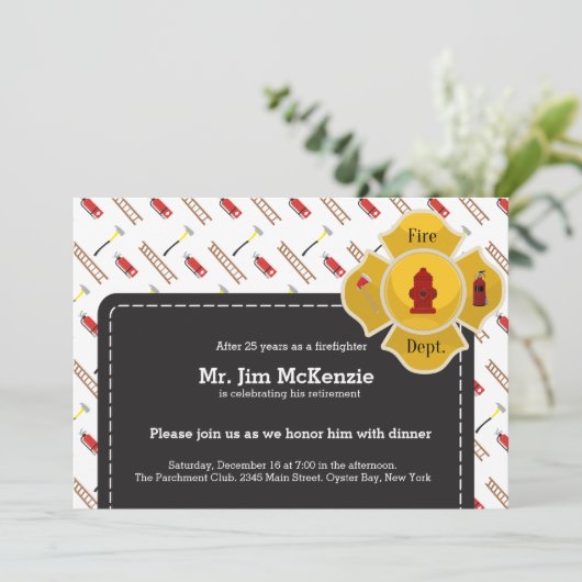 消防士の引退 招待状 (スタンド正面)