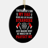 消防士の息子 セラミックオーナメント (右)