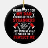 消防士の息子 セラミックオーナメント (裏面)