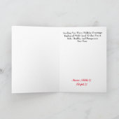 消防士の手話クリスマスカード カード (内部)